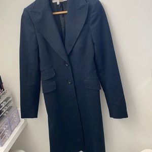 Zara woman long coat classic black